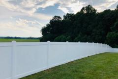 White Vinyl Privacy Fence Charles MD