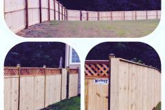 Massey Fence Wood Privacy Fence with Lattice So MD